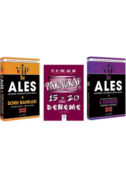 ALES Soru Bankası 5 Deneme Paragraf 3'lü Set