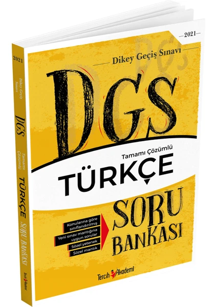 Tercih Akademi Dgs Türkçe Soru Bankası - Tamamı Çözümlü