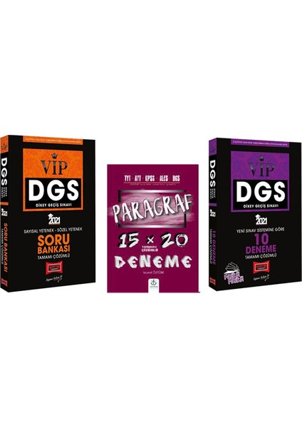 DGS Soru Bankası 10 Deneme Paragraf Seti 3'lü Set