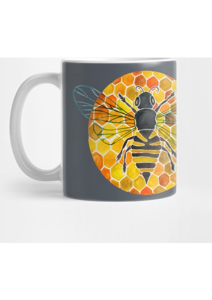 Bumblebee & Honeycomb Kupa Bardak