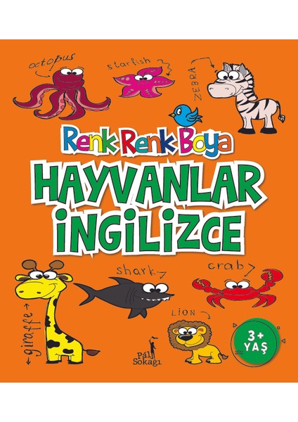 Renk Renk Boya Hayvanlar İngilizce - Serkan Karakoç