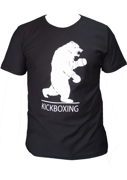 By Leon 1982   Bear Kickboxing Tişört Siyah BYL-1100BK