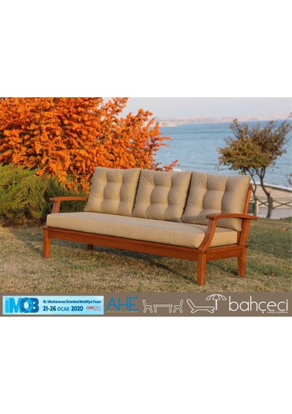 Çengelköy Bahçe Oturma Grubu Demonte Ahşap Set