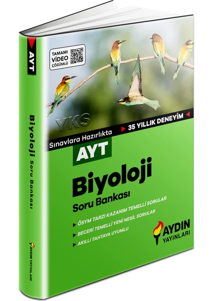 Aydın Yayınları AYT Biyoloji Soru Bankası