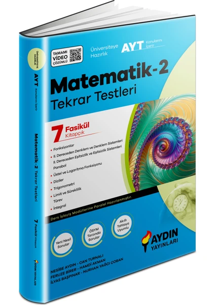 Aydın Yayınları Üniversiteye Hazırlık Matematik-2 Tekrar Testleri (AYT)