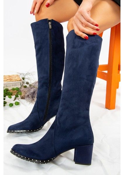 Lacivert Kadın Çizme C654652702
