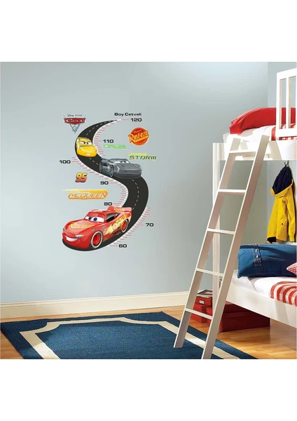 Cars Boy Ölçer Çocuk Odası Duvar Sticker