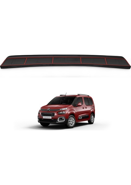 Citroen Berlingo Arka Tampon Eşiği Koruma (ABS) Mat Siyah 2019 ve Sonrası fiyatları