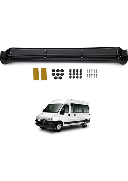 Citroen Relay Ön Cam Güneşliği Siperlik Vizör Şapka Terek (Abs) Parlak Siyah 1994-2006