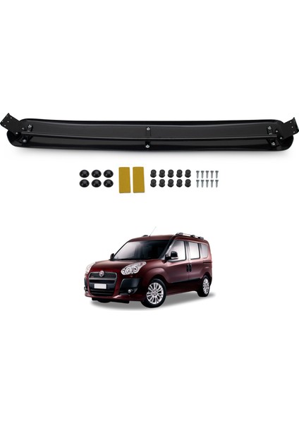 Fiat Doblo Ön Cam Güneşliği Siperlik Vizör Şapka Terek (Abs) Parlak Siyah 2010-2015 modelleri