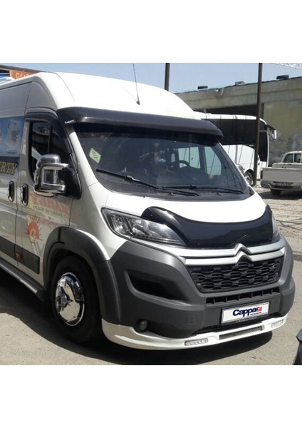 Citroen Relay Ön Cam Güneşliği Siperlik Vizör Şapka Terek (Abs) Parlak Siyah 2006-2014