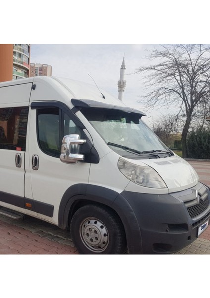Citroen Jumper Ön Cam Güneşliği Siperlik Vizör Şapka Terek (Abs) Parlak Siyah 1994-2006