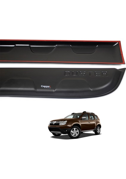 Dacia Duster Kapı Koruma Dodik Seti UV Katkılı (ABS) Mat Siyah 4 Parça 2010-2013