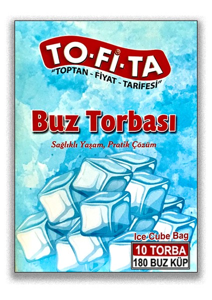 Buz Torbası 10 Torba (180 Küp)