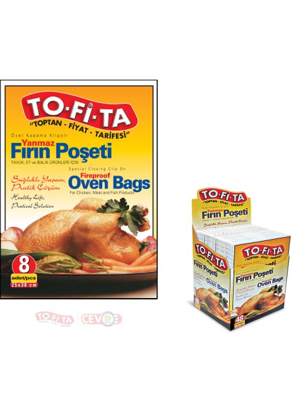 Yanmaz Fırın Torbası 8'li