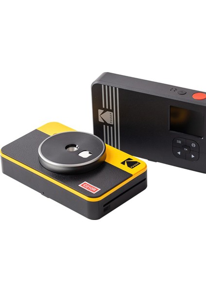 Mini Shot Combo 2 RETRO/C210 - Anında Baskı Dijital Fotoğraf Makinesi - Sarı