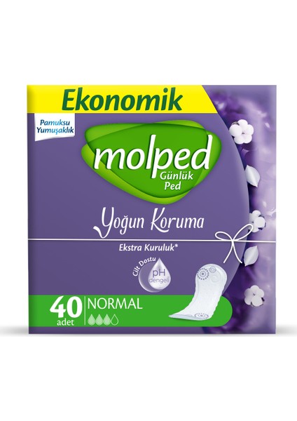 Yoğun Koruma Günlük Ped 40'Lı