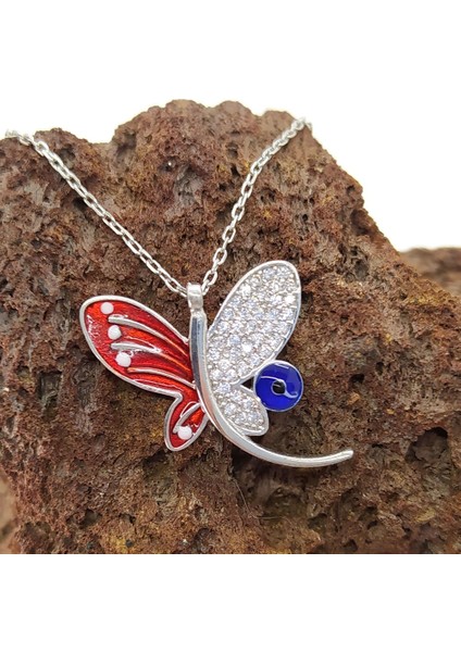 Zirkon Taşlı Yusufçuk Kadın Gümüş Kolye fiyatları