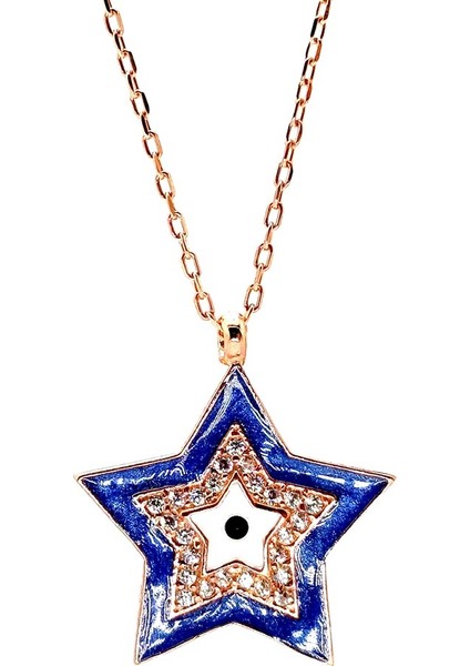 Yıldız Rose Kadın Gümüş Kolye