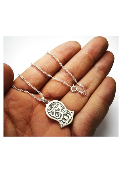 Oksitli Nalı Şerif Kadın Gümüş Kolye fiyatları