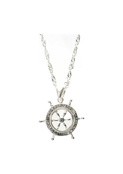 Gemi Dümeni Gümüş Kadın Kolye