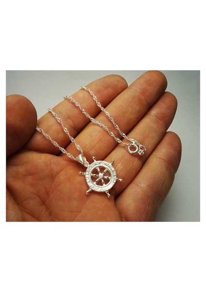 Gemi Dümeni Gümüş Kadın Kolye fiyatları