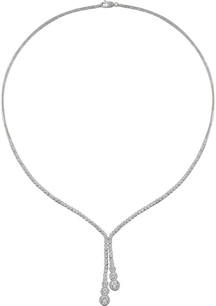 Çağ Zirkon Taşlı Kadın Gümüş Kolye