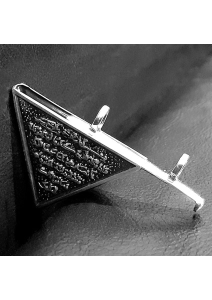 Allah Yazılı ve Kalem Suresi Çift Taraflı Gümüş Muska Haznesi fırsatları