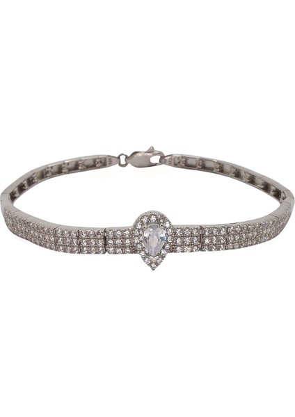 Damla Su Yolu Gümüş Bileklik