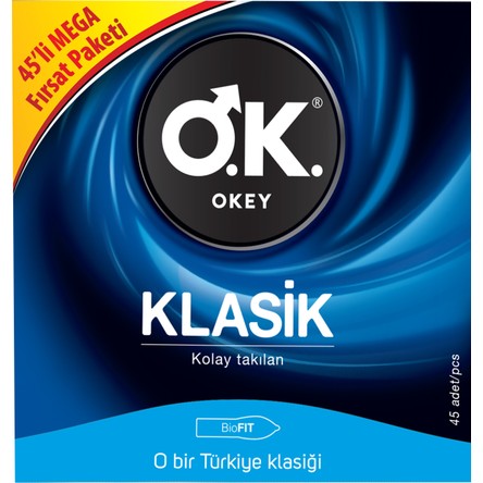 Okey Klasik 45'li Prezervatif Avantaj Paketi