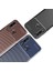 Huawei Y6P Kılıf Karbon Desenli Lux Negro Silikon Kahverengi + Cam Ekran Koruyucu 2