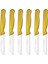 Simli Desen Meyve Bıçağı 6'lı Gold 1