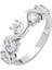 Starlight Diamond Pİrlanta Montür Asimetrik 925 Ayar Gümüş Kadın Beştaş Yüzük 3