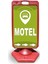 Motel Reklam ve Yönlendirme Uyarı Dubasi A Tabela Kırmızı 1