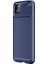 Huawei Y5P Kılıf Negro Karbon Dizayn Silikon + Nano Glass Lacivert 1