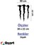 Monster Pençe - Far ve Cam Sticker 2