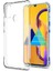 Samsung Galaxy M31 Şeffaf Airbag Antishock Köşeli Silikon Kılıf + Tam Kaplayan Fiber Nano Ekran Koruyucu 6D Nano Cam 1