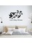 Lets Stay Home Duvar Yazısı Duvar Stickerı 60 x 40 cm Siyah 1