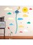 Pilot Zürafa Boy Ölçen Bebek ve Çocuk Odası Duvar Dekoru Sticker Duvar Süsü 1