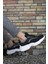 Siyah Beyaz Fileli Erkek Sneaker 0012157A 2