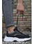 Siyah Beyaz Fileli Erkek Sneaker 0012157A 3