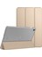 Samsung Galaxy Tab S6 Lite 10.4" P610 Kılıf Slim Translucent Back Smart Cover Gold 2