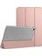 Samsung Galaxy Tab S6 Lite 10.4" P610 Kılıf Slim Translucent Back Smart Cover Rose Gold 2