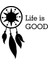 Life Is Good Duvar Yazısı Duvar Stickerı 60 x 54 cm Siyah 2