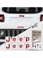 Jeep Renegade 2015 - 2020 Ön ve Arka Jeep Amblem Sticker ( Kırmızı Sedefli ) 2