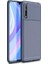 Huawei Y8P Kılıf Negro Karbon Dizayn Silikon + Nano Glass Lacivert 1