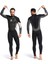 Erkekler 3 mm Geri Zip Tam Vücut Wetsuit Yüzme Sörf 2