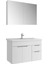 Stora 100 cm Set - Parlak Beyaz (Aydsız Ayna Dolabı) Lavabo Dahıl 1