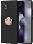 Xiaomi Mi Note 10 Lite Kılıf Ultra Korumalı Yüzüklü Manyetik Ravel Silikon Siyah Rose 1