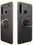 Huawei Y6P Kılıf Ultra Korumalı Yüzüklü Manyetik Ravel Silikon Kırmızı + Tam Kaplayan 5D Cam Ekran Koruyucu 4